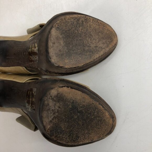 Allsaints tan leather high heels  open toe size 37 - Picture 12 of 15